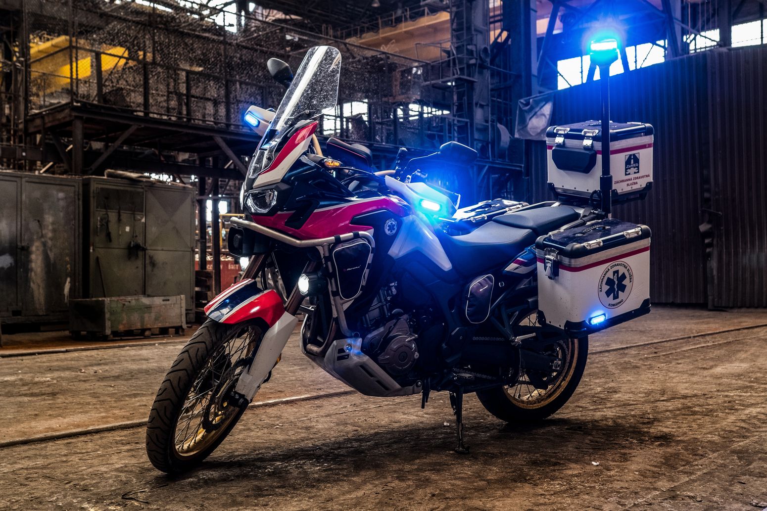 Záchranársky motocykel Honda Africa Twin na Slovensku