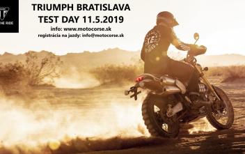 Test day v Triumph Motorcycles Bratislava.